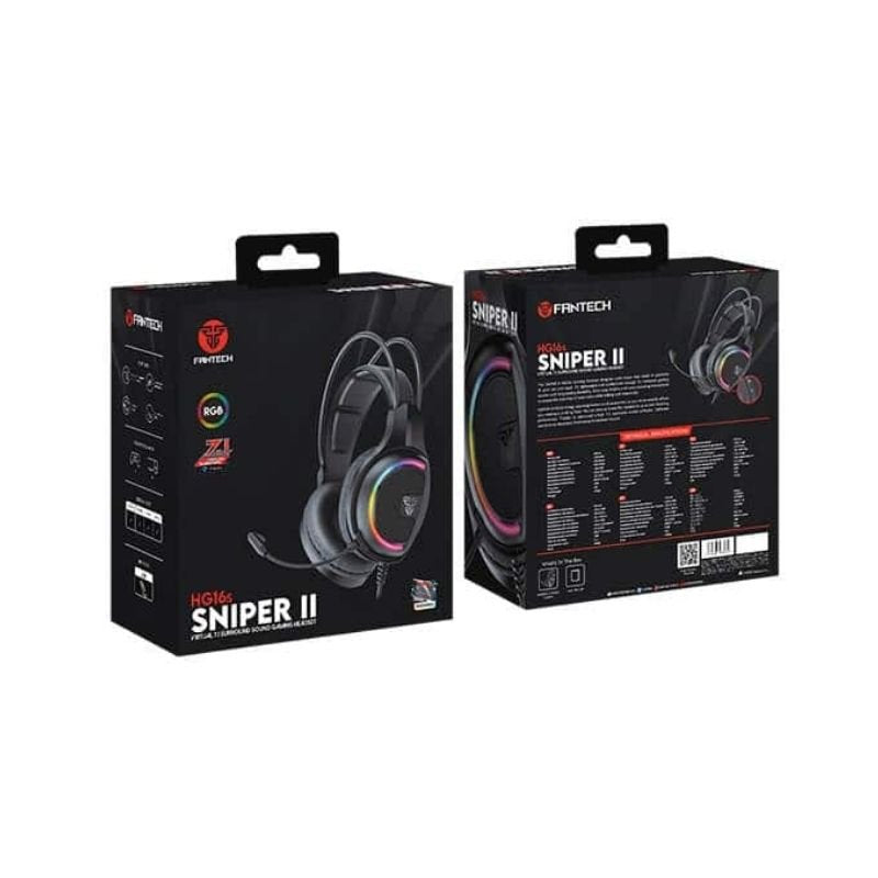 FANTECH SNIPER II HG16s Wired Game Headset VIRTUAL 7.1 Surround sound and RGB USB Gaming Headphone for Headset Gamer FANTECH SNIPER II HG16s Wired Game Headset VIRTUAL 7.1 Surround sound and RGB USB Gaming Headphone for Headset Gamer